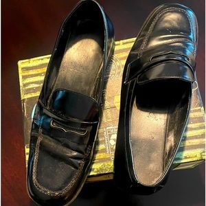 Flat penny loafers for casual dress